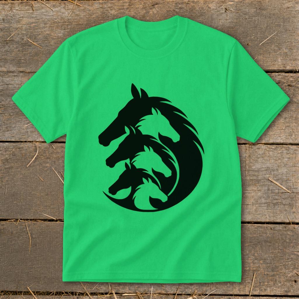 Interlocking Horse Heads Youth Tee