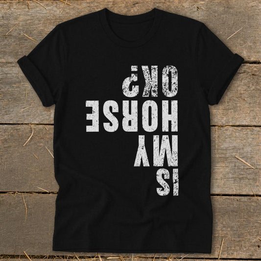 Is My Horse OK Softstyle Tee - Black