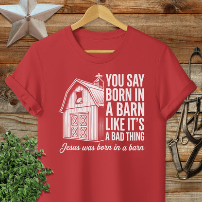Jesus Born in Barn Softstyle Tee