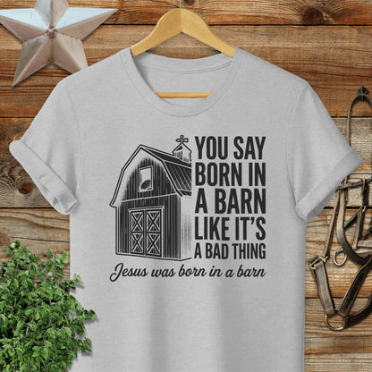 Jesus Born in Barn Softstyle Tee