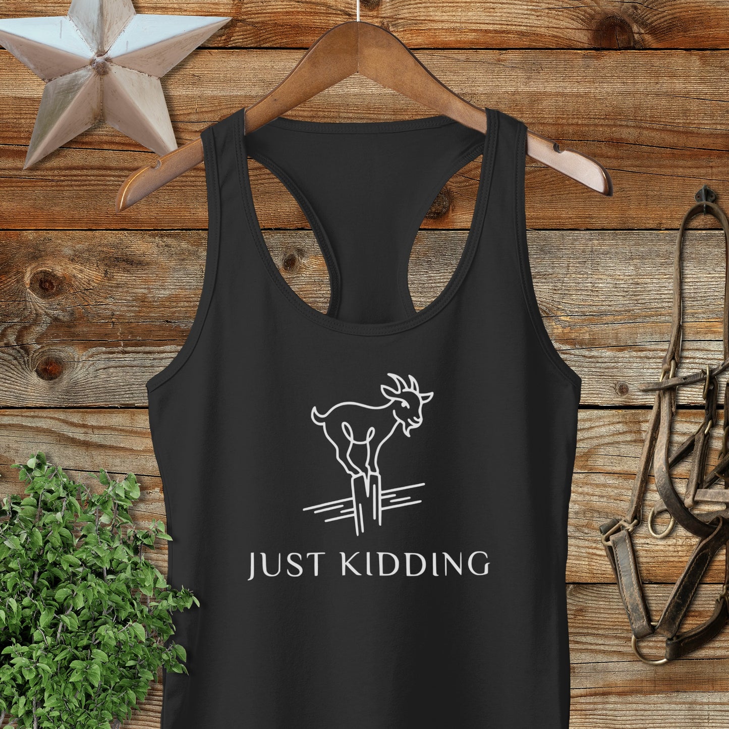 Just Kidding Racerback Tank