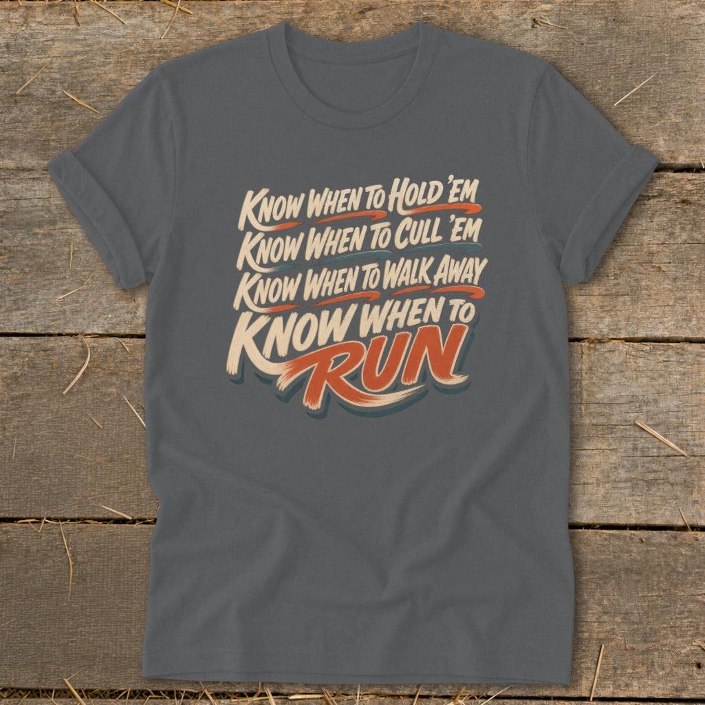 Know When to Run Softstyle Tee