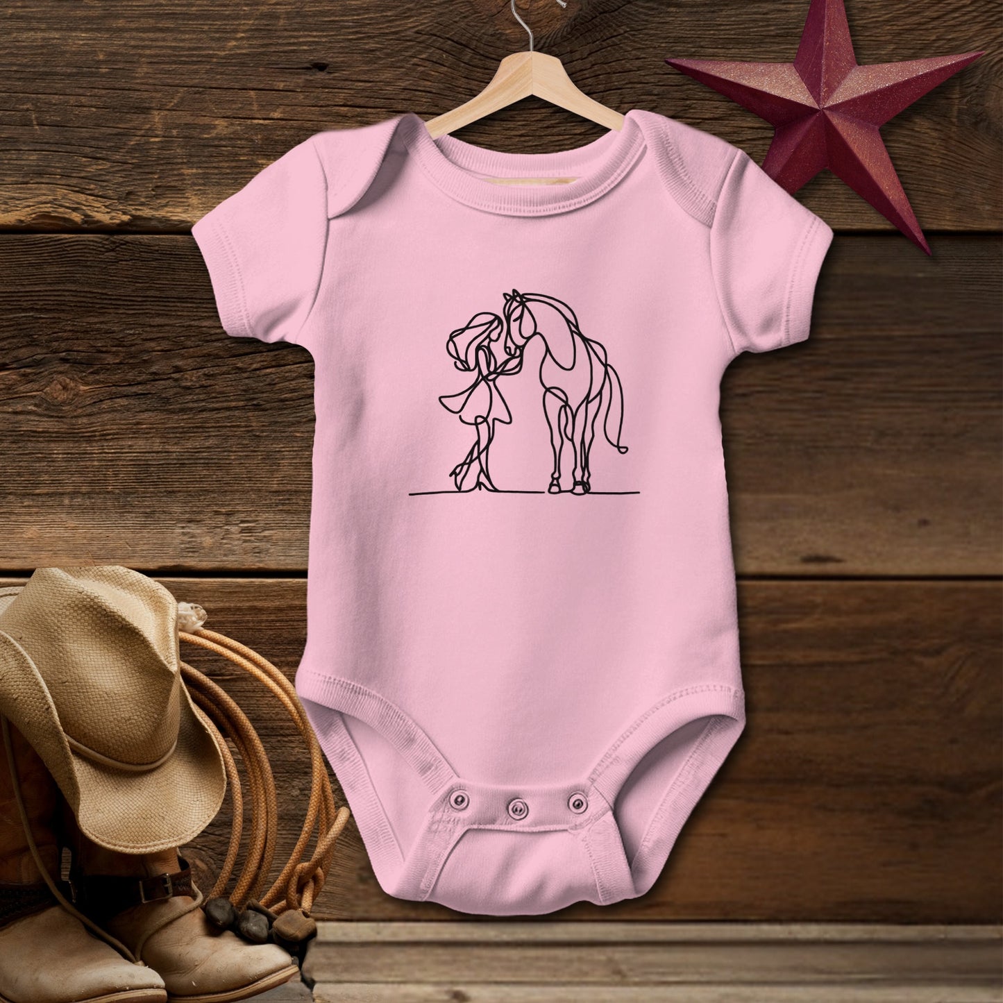 Lady and Horse Bodysuit (Baby)