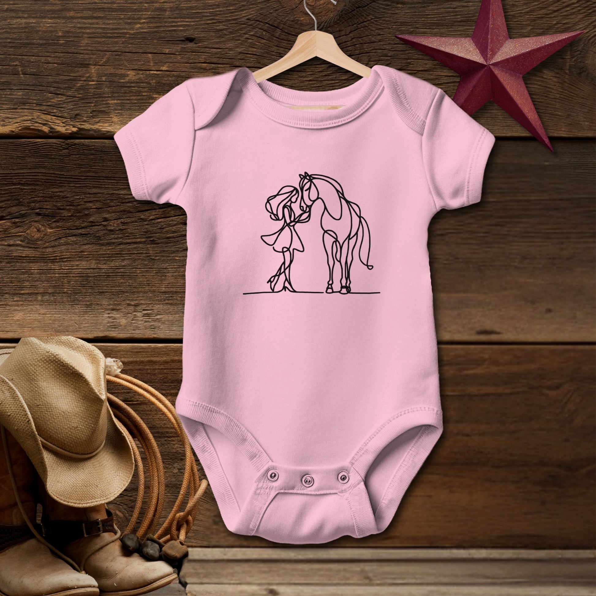 Lady and Horse Bodysuit (Baby)