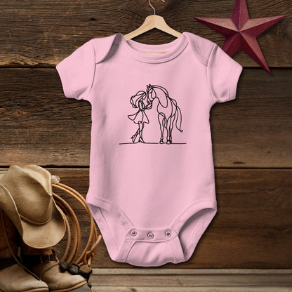 Lady and Horse Bodysuit (Baby)