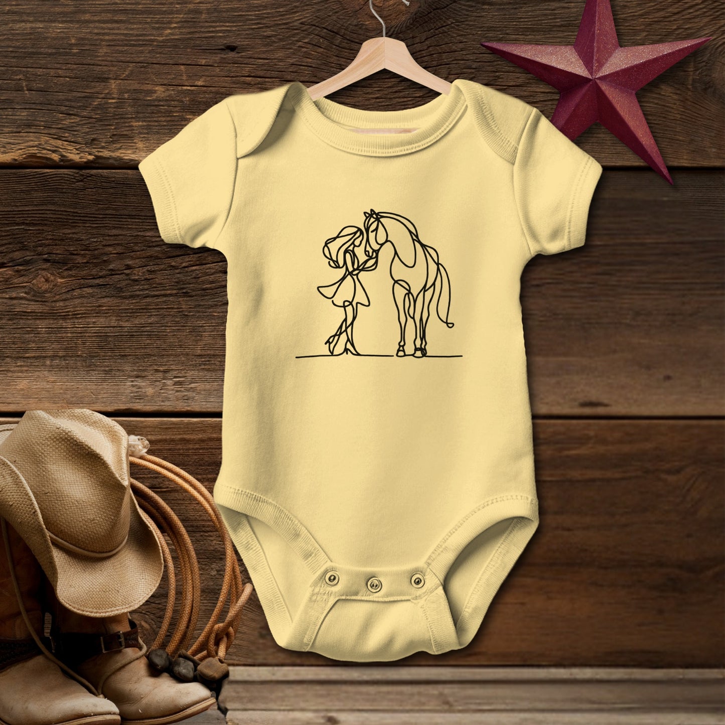 Lady and Horse Bodysuit (Baby)
