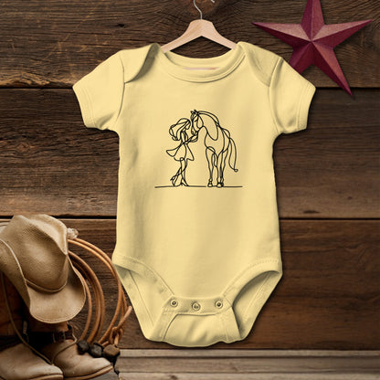 Lady and Horse Bodysuit (Baby)
