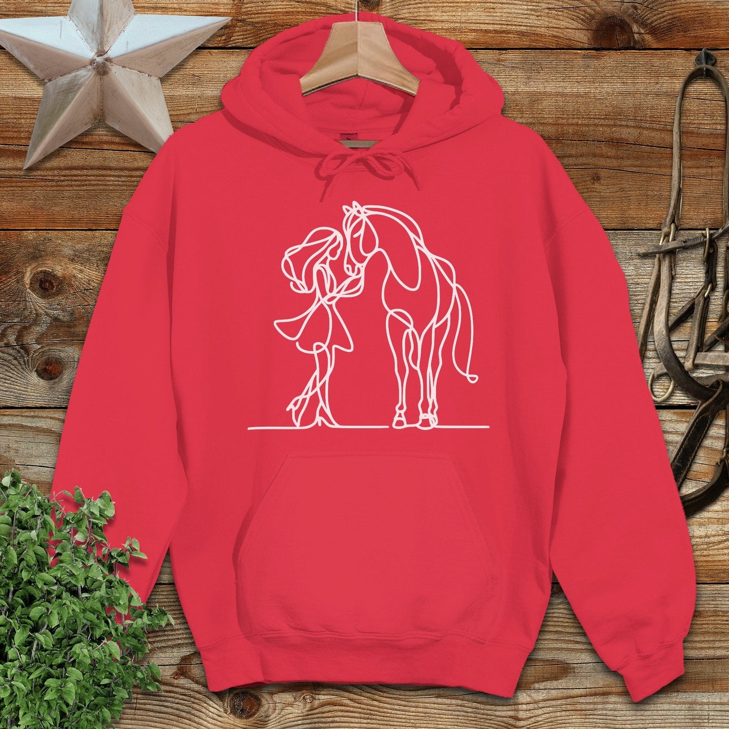 Lady and Horse Hoodie