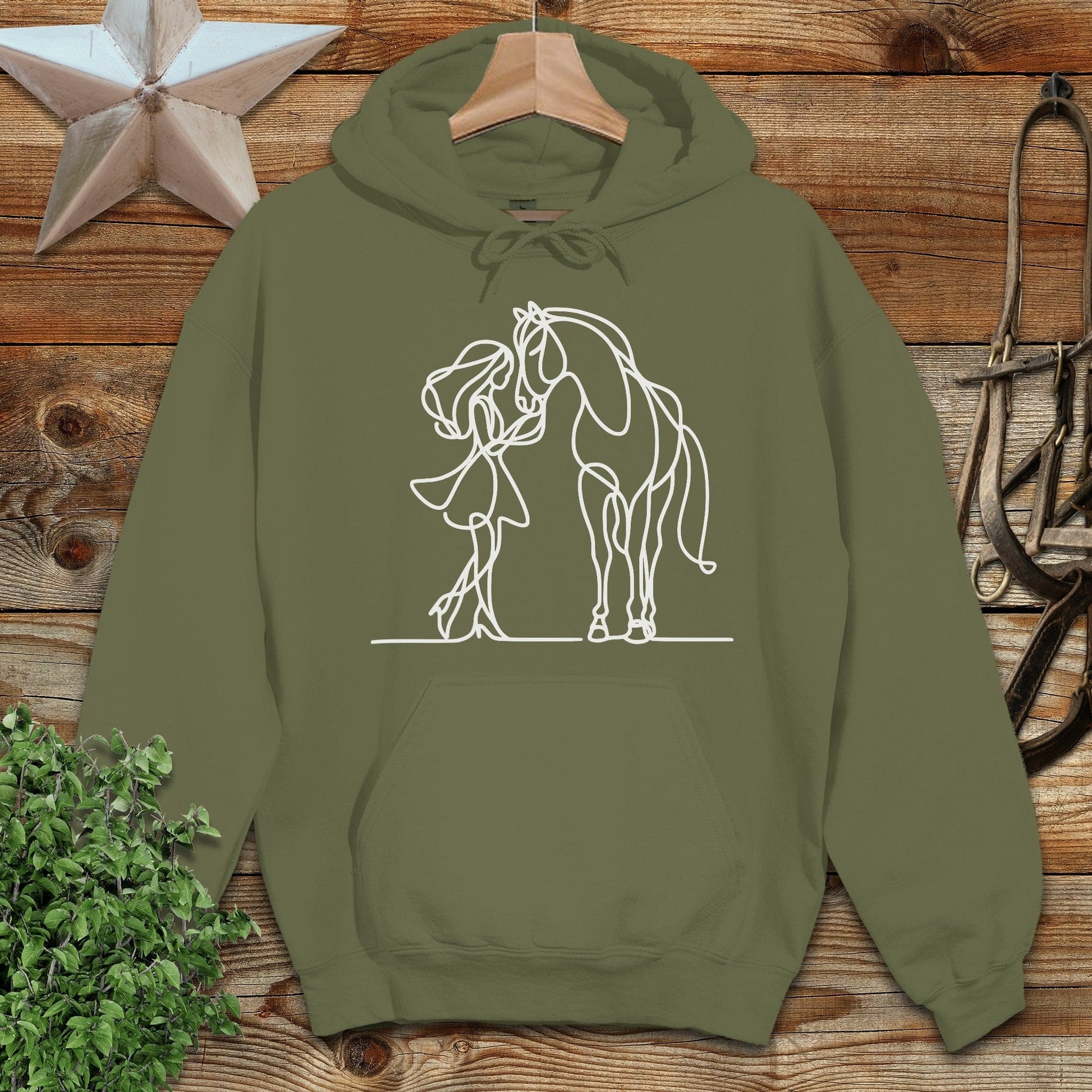 Lady and Horse Hoodie