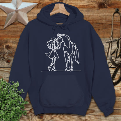 Lady and Horse Hoodie