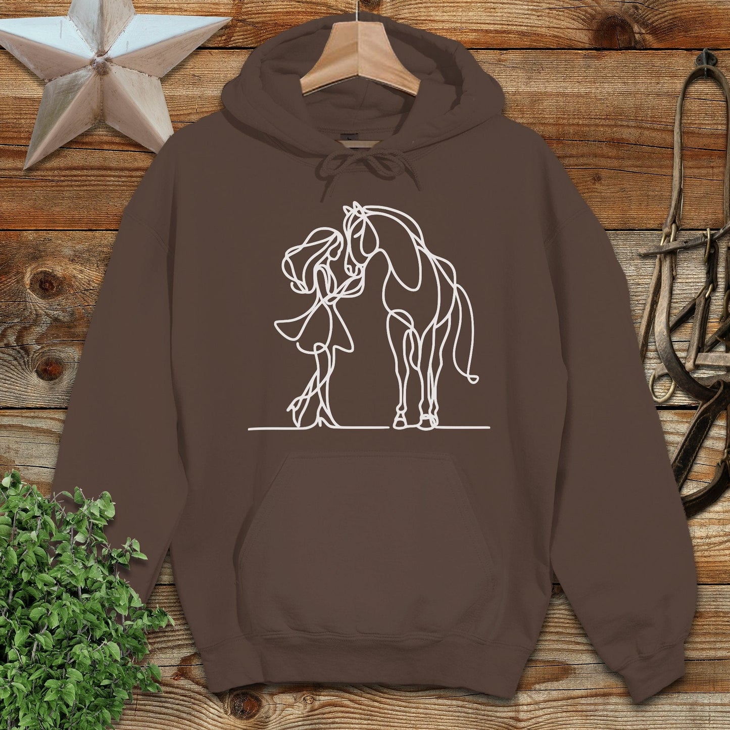 Lady and Horse Hoodie