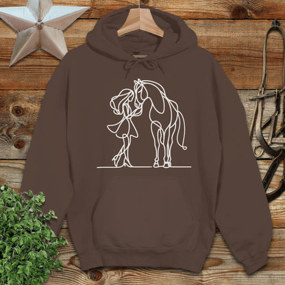 Lady and Horse Hoodie
