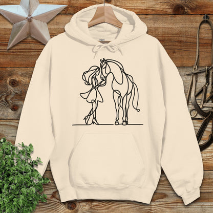 Lady and Horse Hoodie