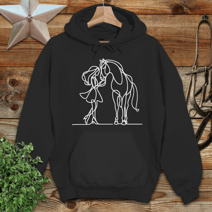 Lady and Horse Hoodie