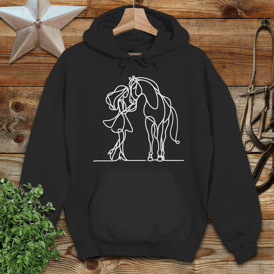 Lady and Horse Hoodie