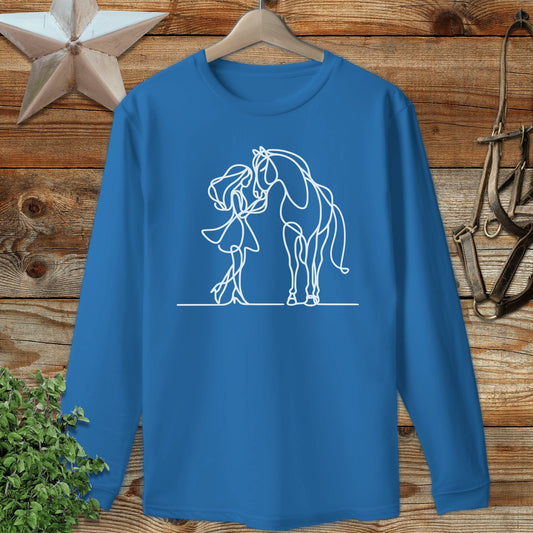 Lady and Horse Long Sleeve Tee