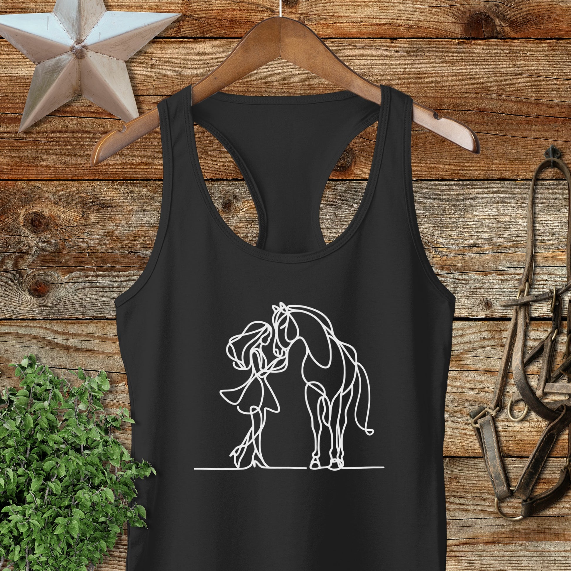 Lady and Horse Racerback Tank