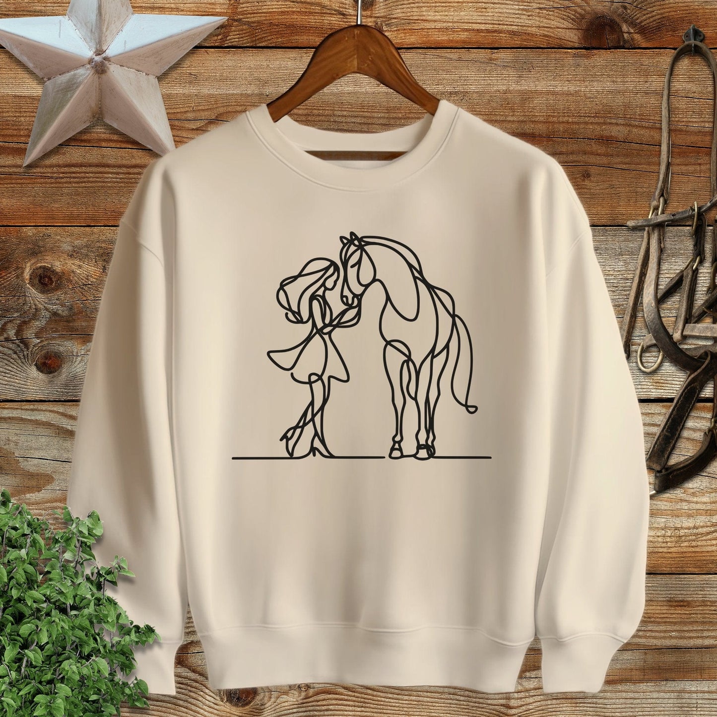 Lady and Horse Sweatshirt