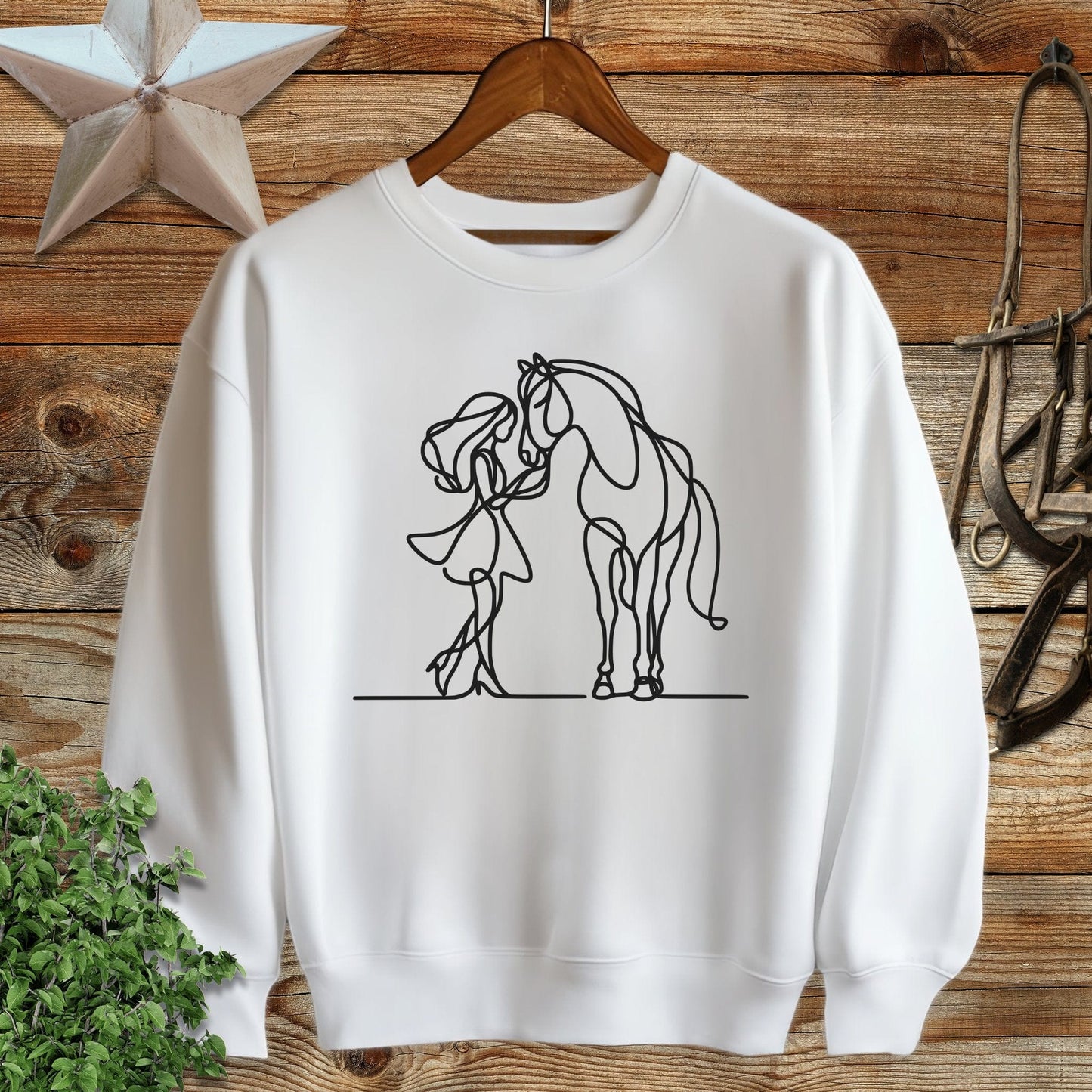 Lady and Horse Sweatshirt
