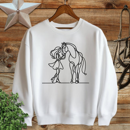 Lady and Horse Sweatshirt