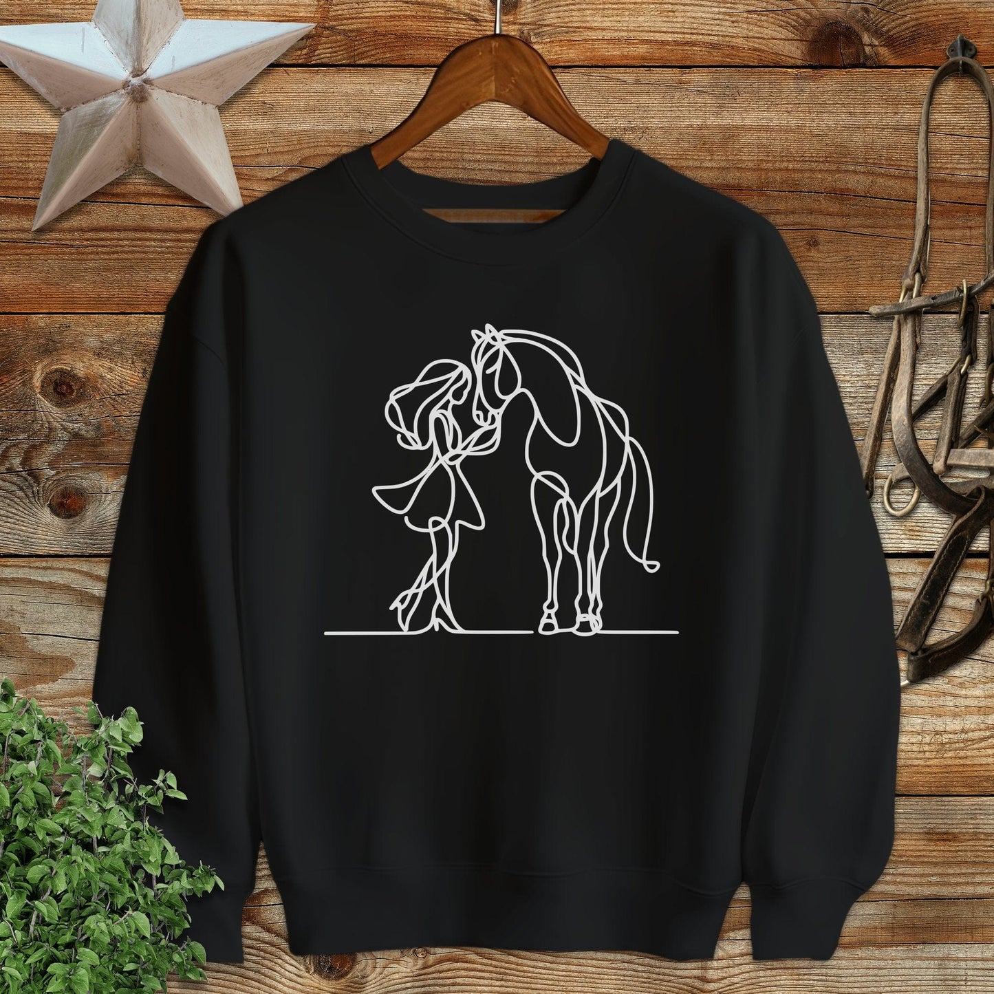 Lady and Horse Sweatshirt