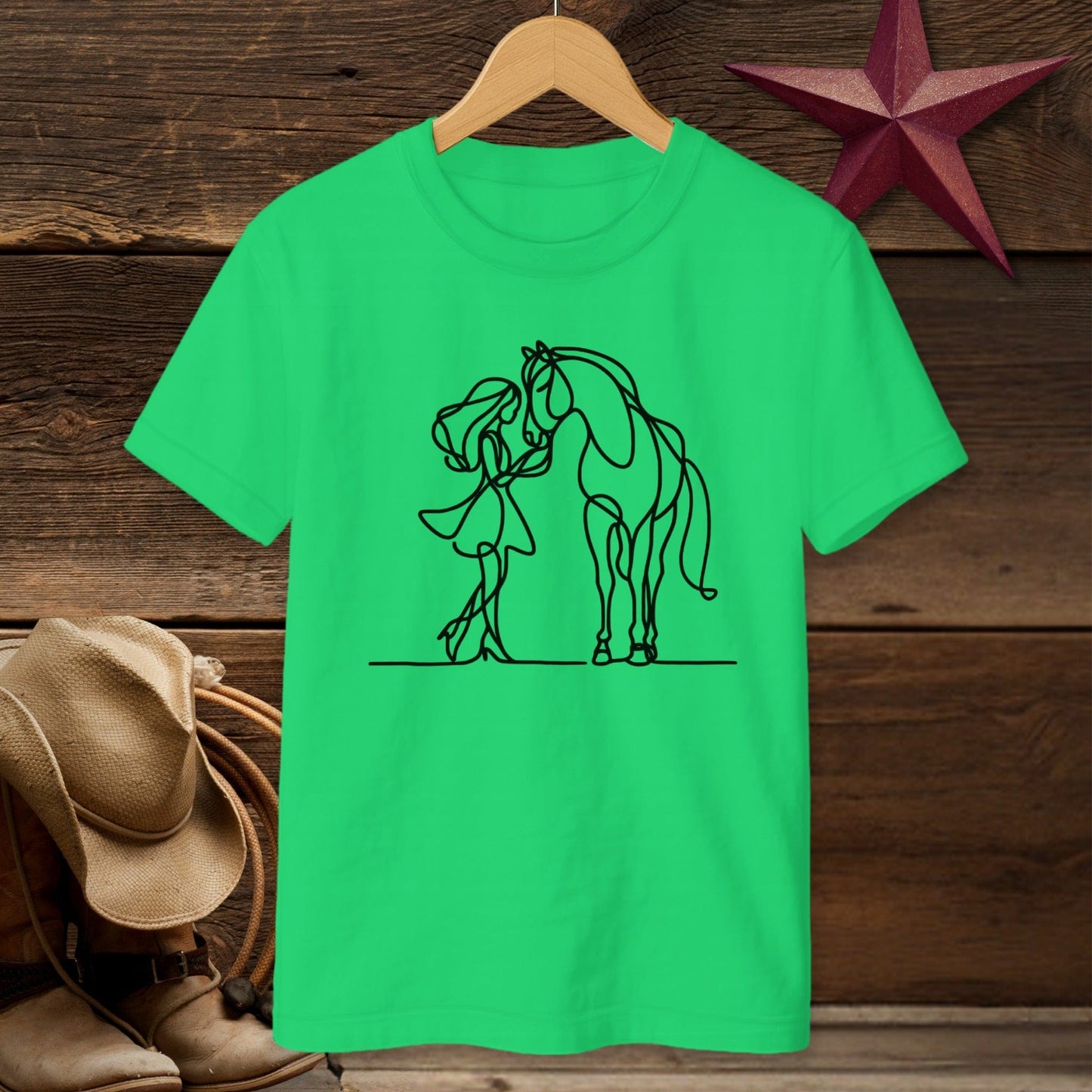 Lady and Horse T-Shirt (Youth)