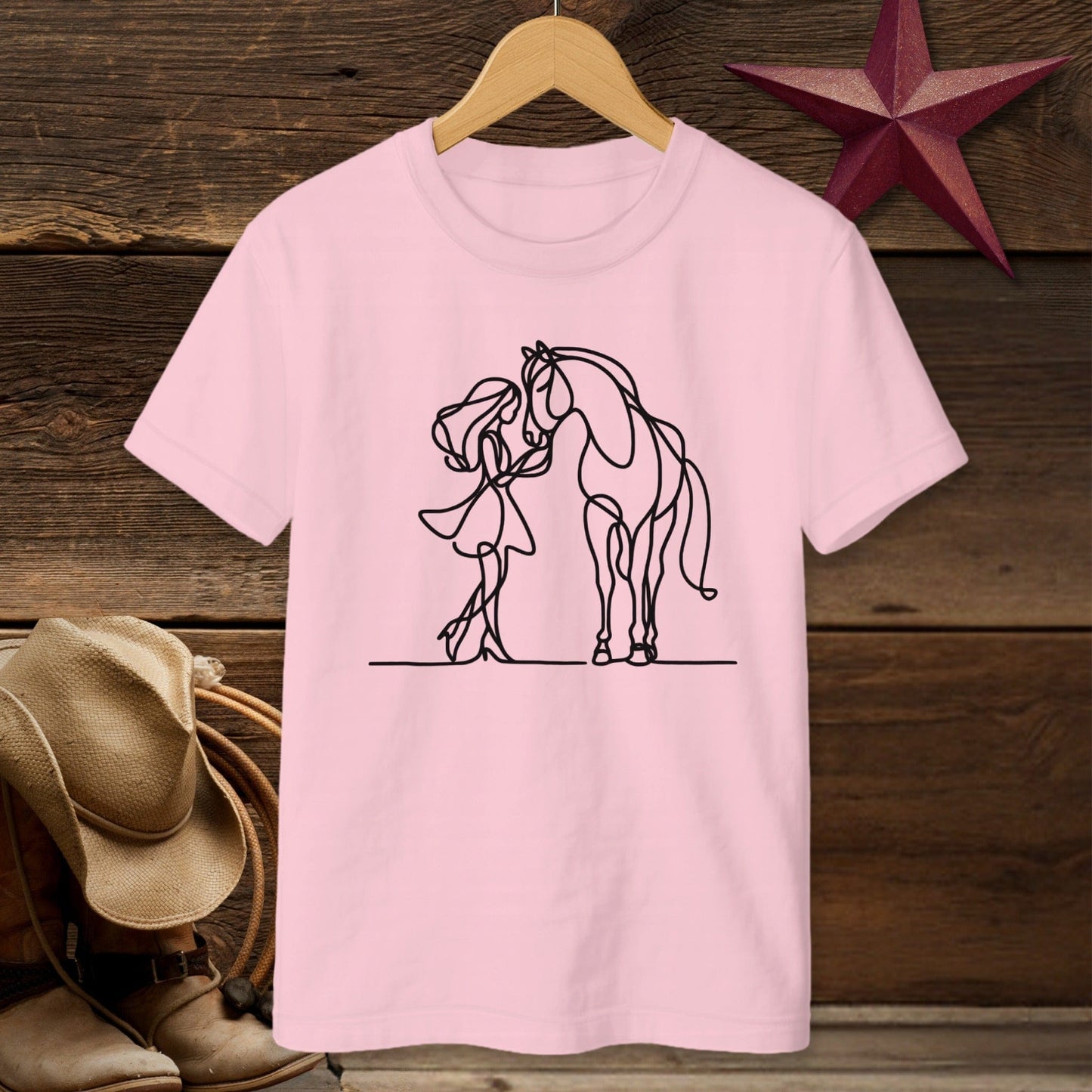 Lady and Horse T-Shirt (Youth)