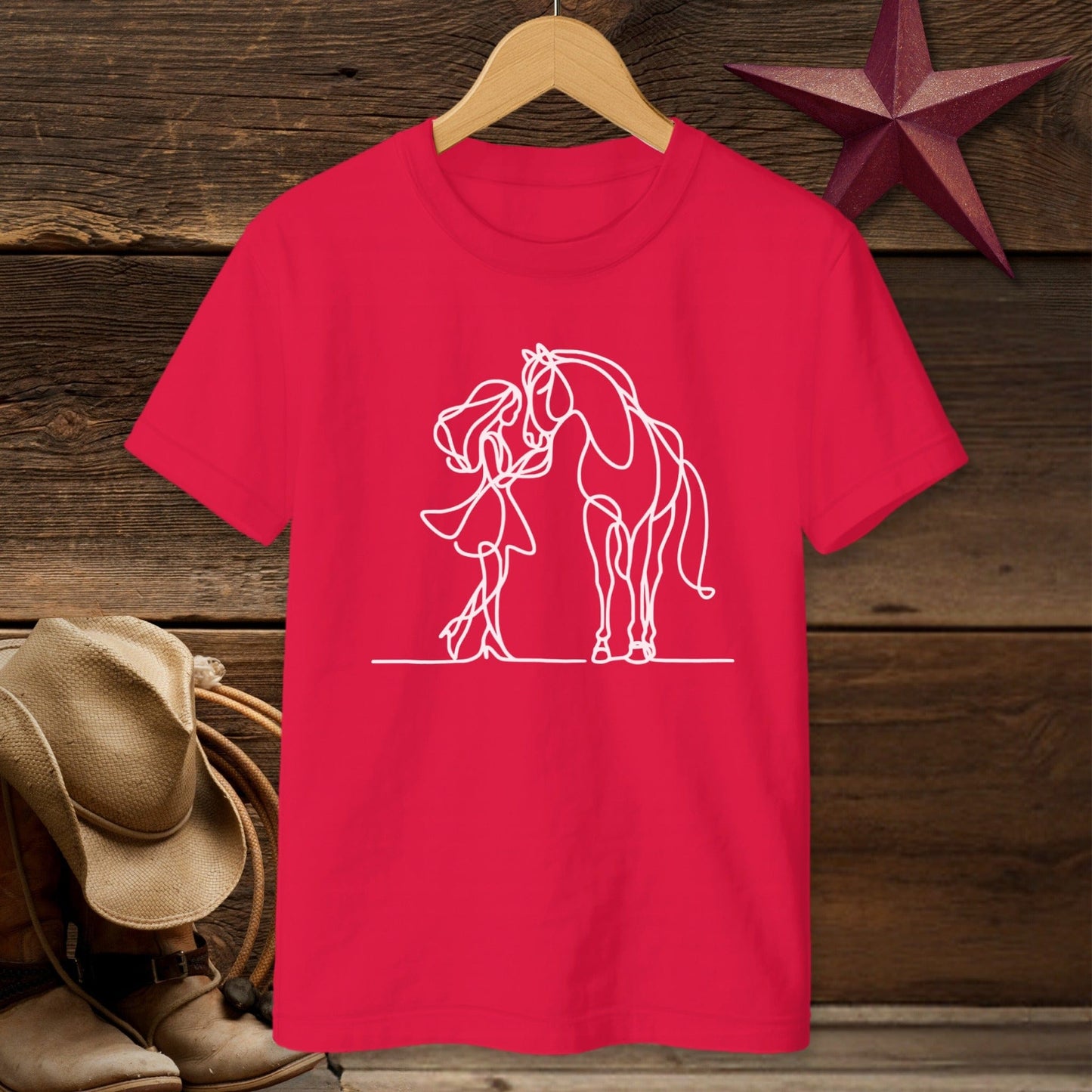 Lady and Horse T-Shirt (Youth)
