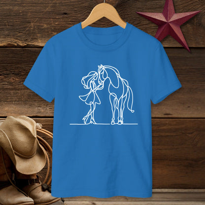 Lady and Horse T-Shirt (Youth)