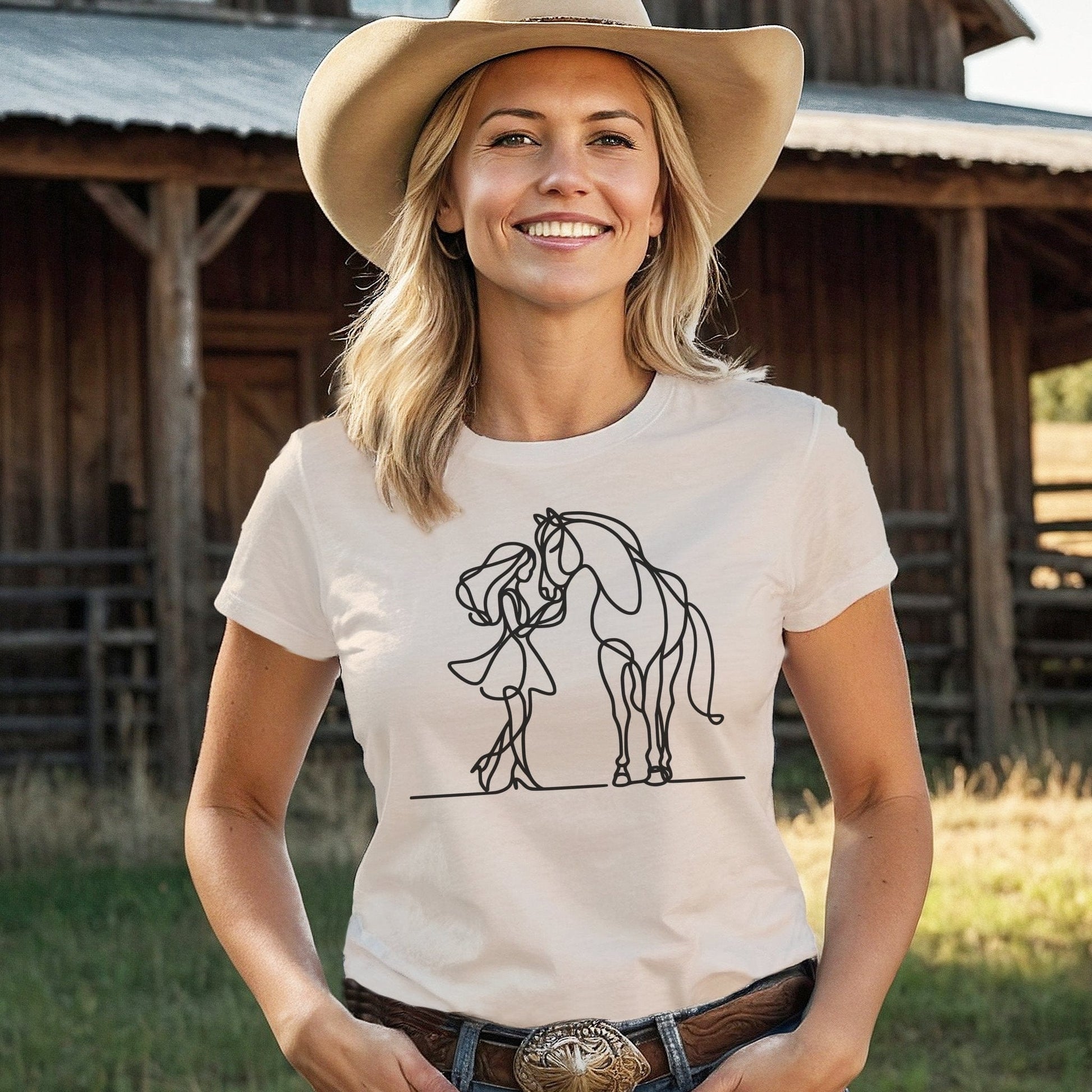 Lady and Horse T-shirt