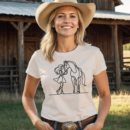 Lady and Horse T-shirt