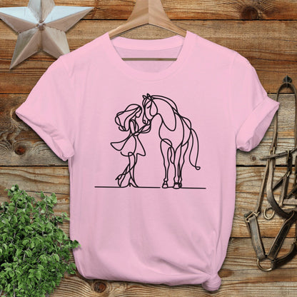 Lady and Horse T-shirt