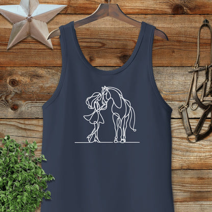 Lady and Horse Tank Top