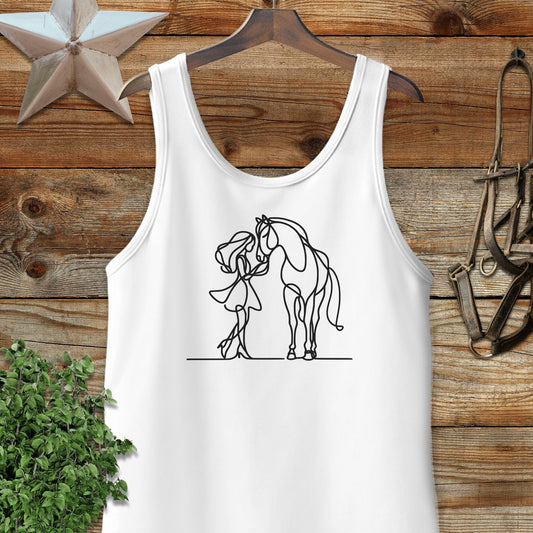 Lady and Horse Tank Top