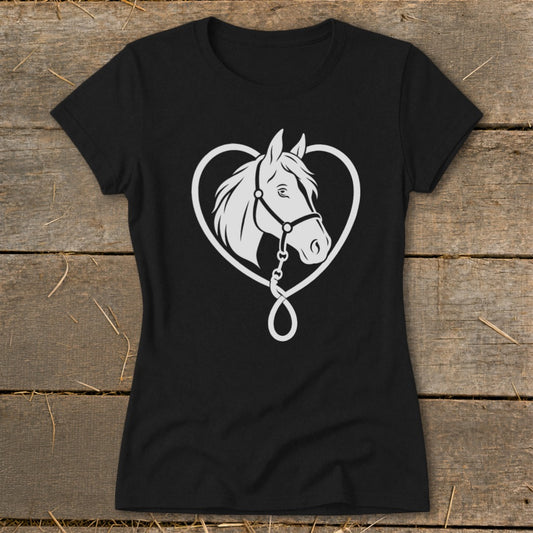 Lead Rope Heart Ladies Tee