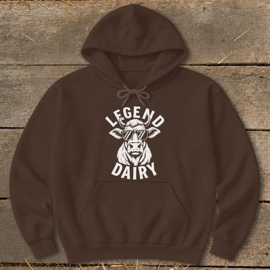 Legend Dairy Hoodie - Dark Chocolate
