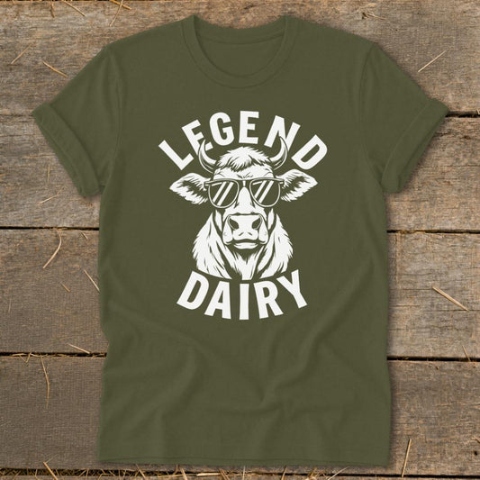 Legend Dairy Softstyle Tee - Military Green