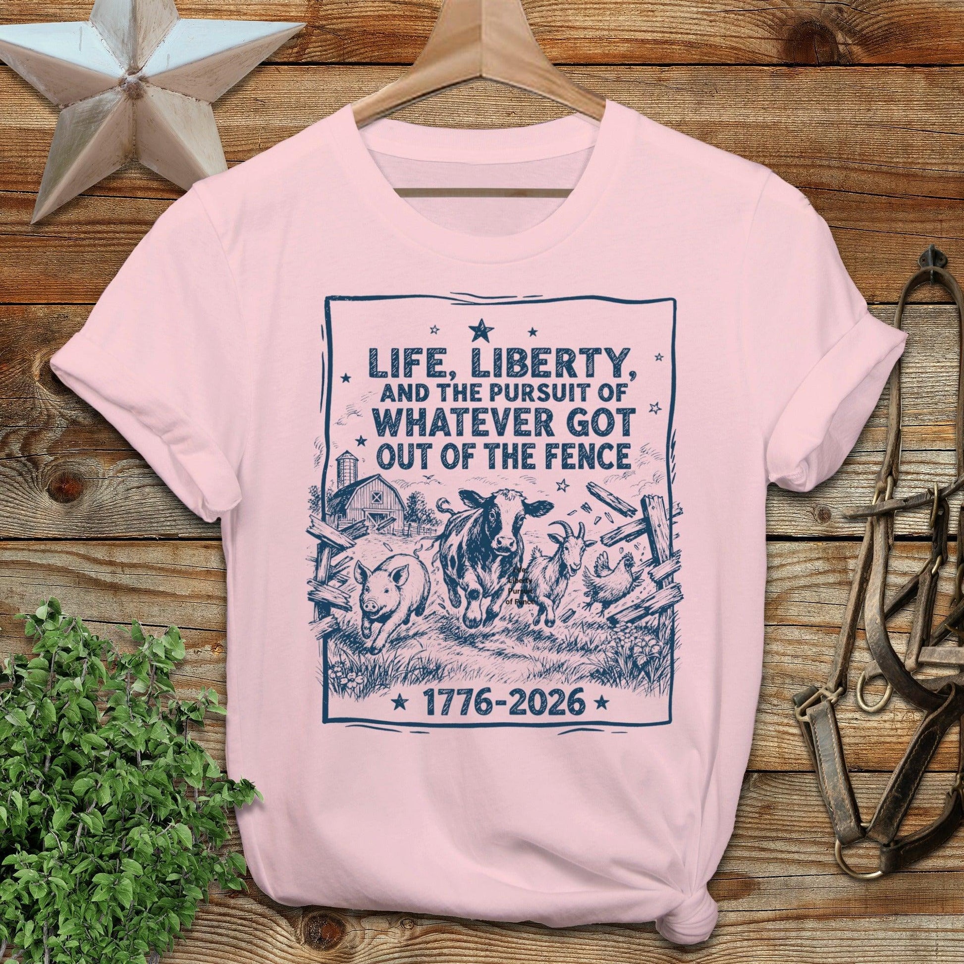 Life, Liberty, Pursuit of Fence Softstyle Tee