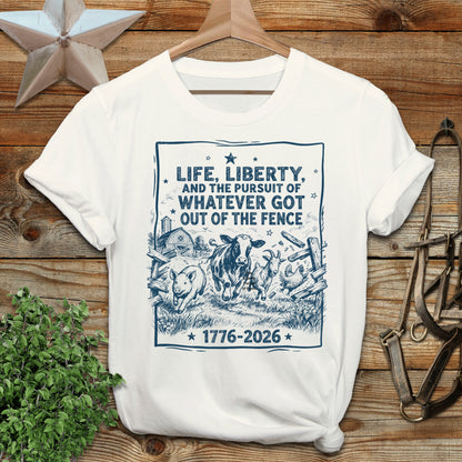 Life, Liberty, Pursuit of Fence Softstyle Tee