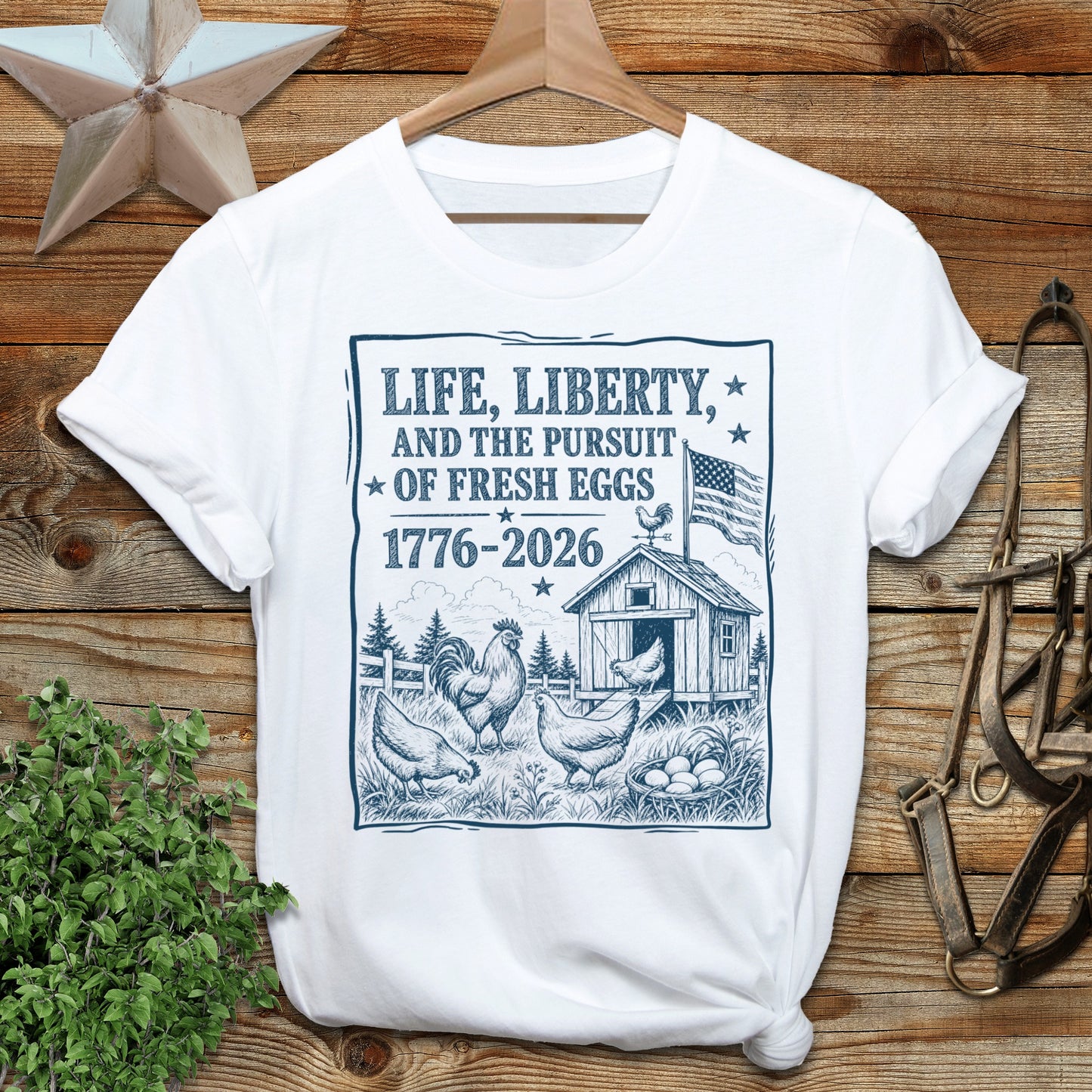 Life, Liberty, Pursuit of Fresh Eggs Softstyle Tee