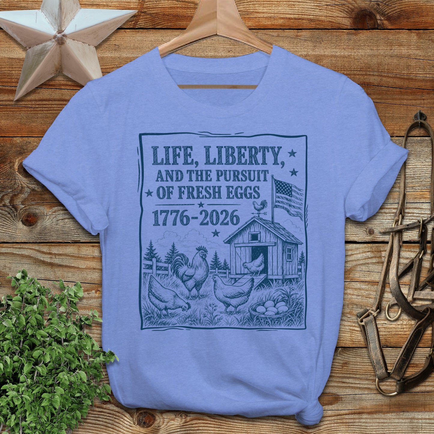 Life, Liberty, Pursuit of Fresh Eggs Softstyle Tee