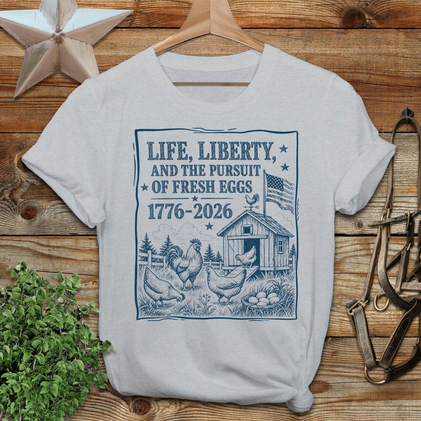 Life, Liberty, Pursuit of Fresh Eggs Softstyle Tee