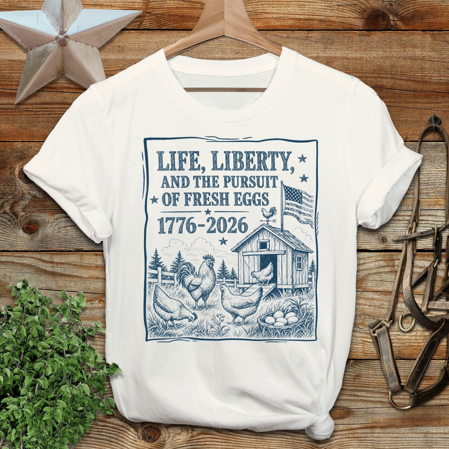 Life, Liberty, Pursuit of Fresh Eggs Softstyle Tee