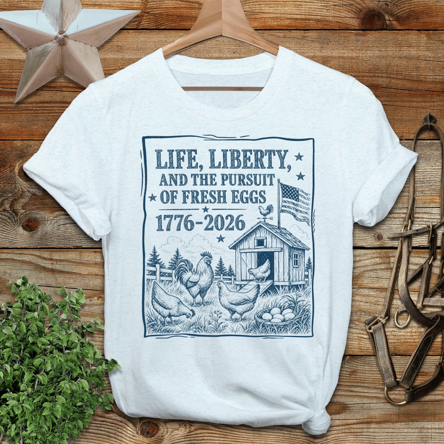 Life, Liberty, Pursuit of Fresh Eggs Softstyle Tee
