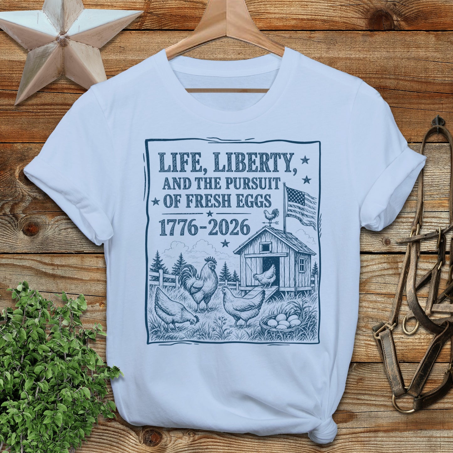 Life, Liberty, Pursuit of Fresh Eggs Softstyle Tee