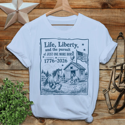 Life, Liberty, Pursuit of Horse Softstyle Tee