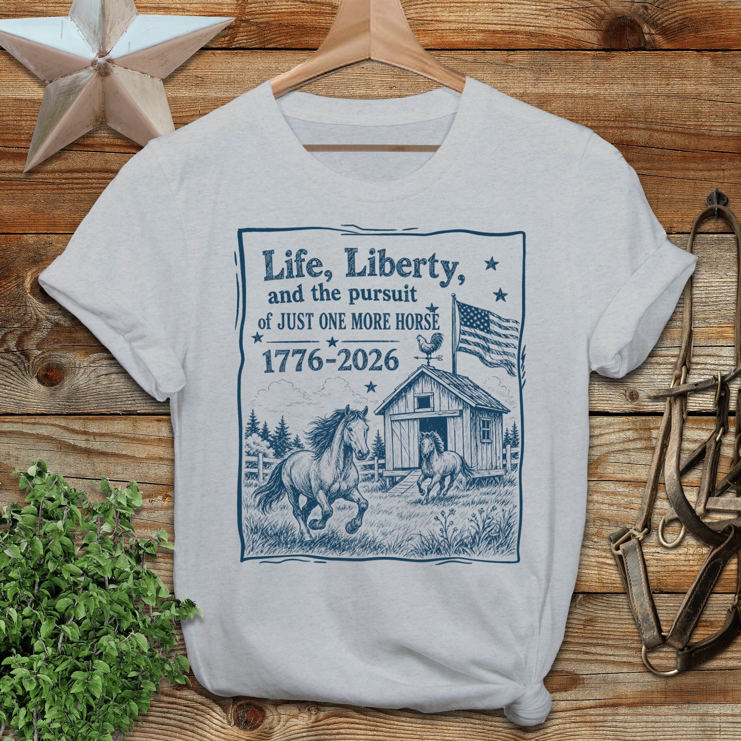 Life, Liberty, Pursuit of Horse Softstyle Tee