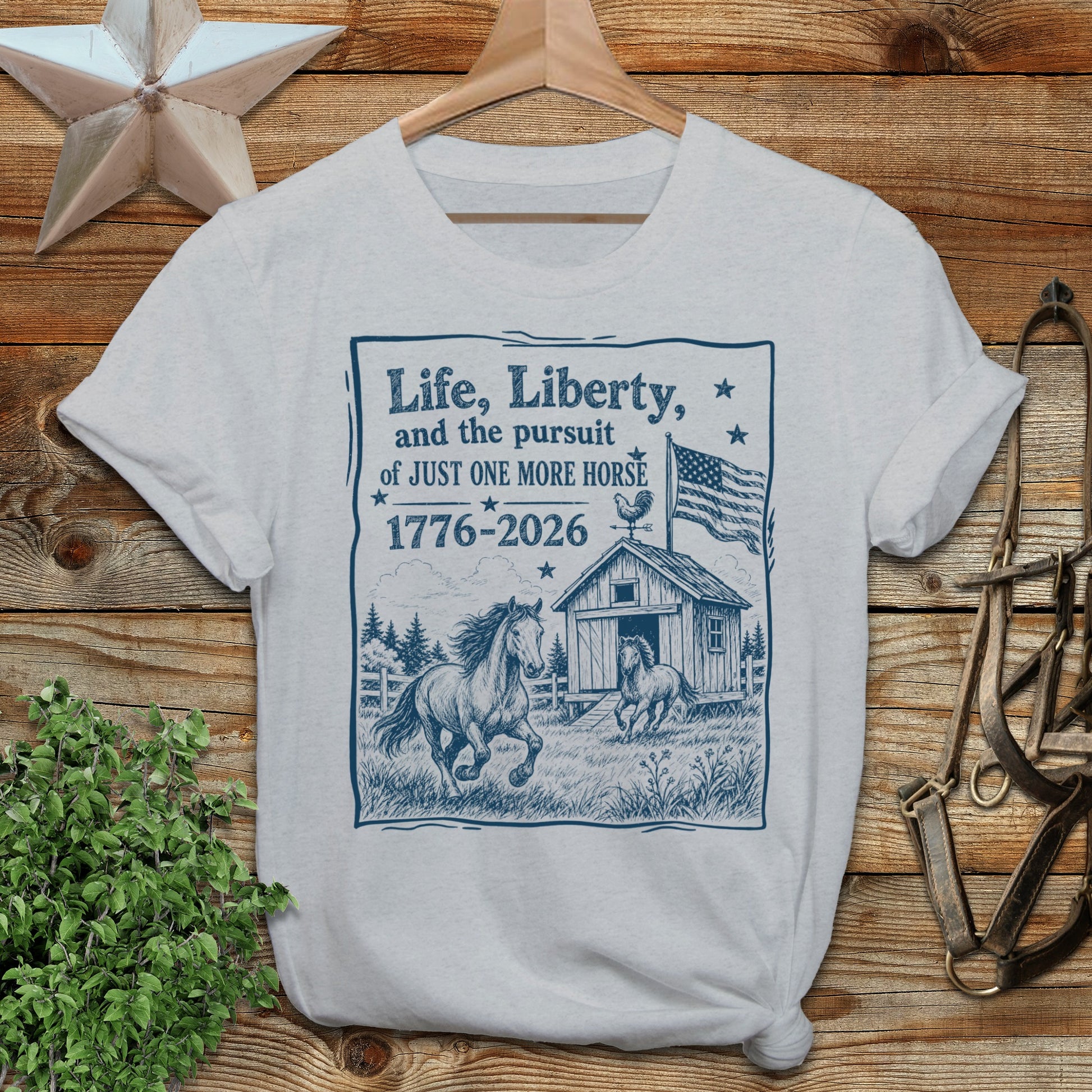 Life, Liberty, Pursuit of Horse Softstyle Tee