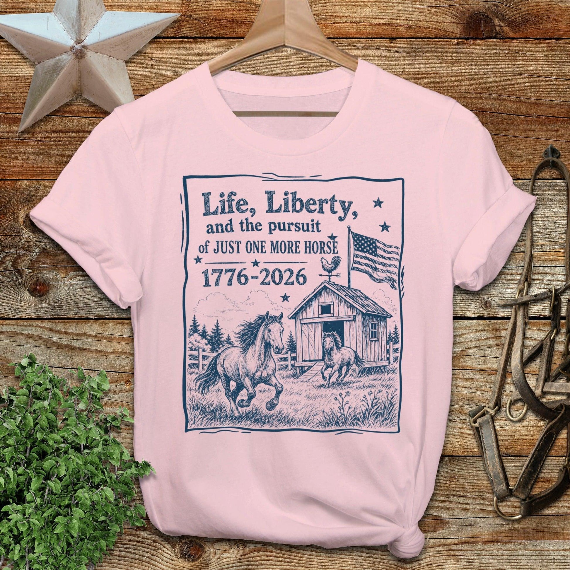 Life, Liberty, Pursuit of Horse Softstyle Tee
