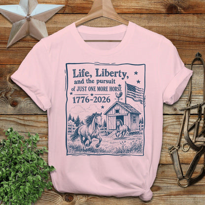 Life, Liberty, Pursuit of Horse Softstyle Tee